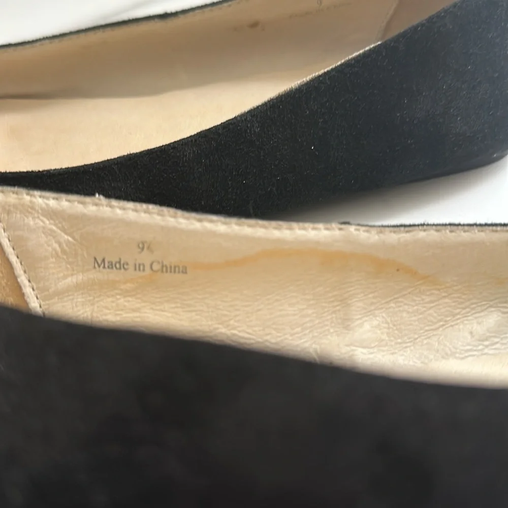 Pre owned J.Jill Elegant Black Floral Women's Flats - Picture 7 of 16